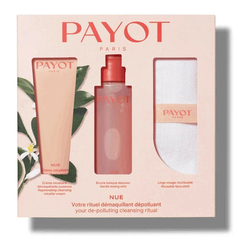 Payot Nue Gift Set 75ml Cleansing Micellar Cream + 100ml Gentle Toning Mist + Face Cloth